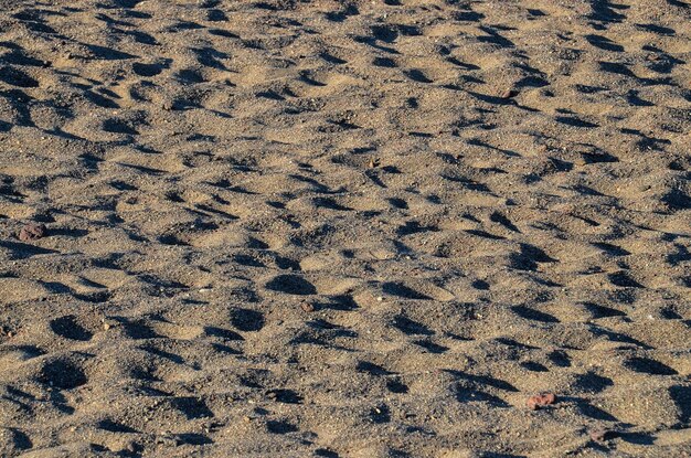 Textur Sanddünenwüste auf den Kanarischen Inseln Spanien