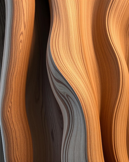 Textur von Holzwellen