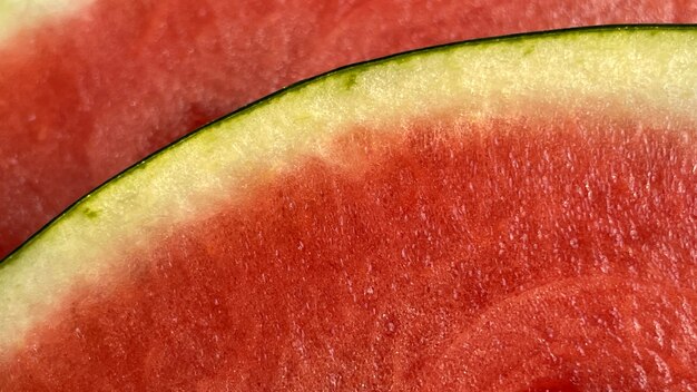 Textur von Wassermelonenpulpe hautnah Sommerstimmung Hintergrund