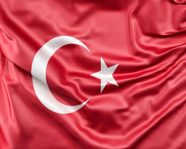 Textura 3d da bandeira turca