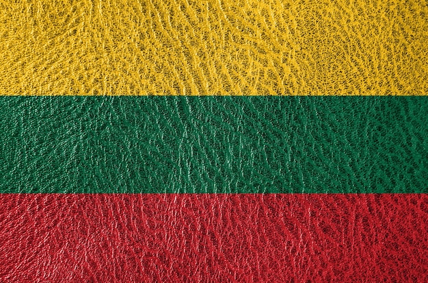 textura abstracta de cuero con la bandera