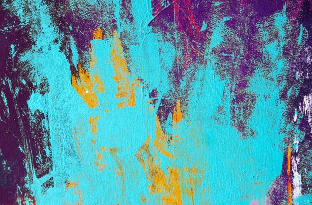 Foto textura abstracta de pintura al óleo sobre fondo de lienzo