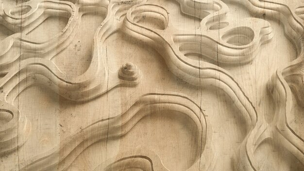 Foto textura abstracta de relieve hecha de madera, piedra u otro material. ilustración 3d, renderizado 3d.