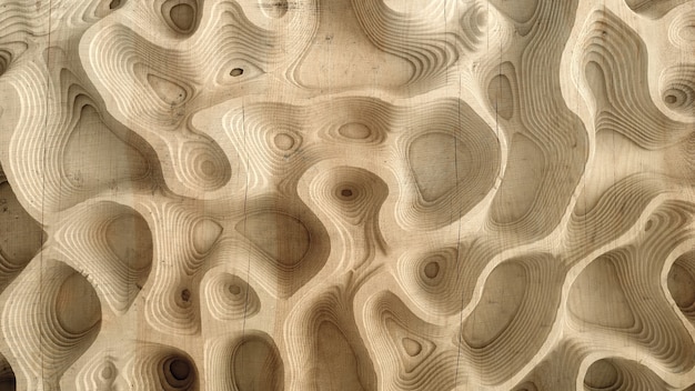 Textura abstracta de relieve hecha de madera, piedra u otro material. Ilustración 3d, renderizado 3d.