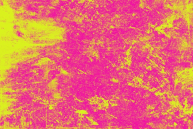 Textura abstracta en rosa y amarillo con efecto grunge