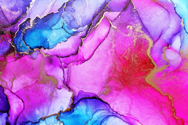 Foto textura abstracta de tinta de alcohol