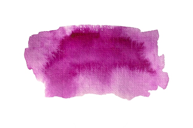 Textura abstrata de aquarela violeta sobre fundo branco