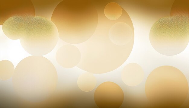 Textura abstrata de círculos em ouro e gradiente branco