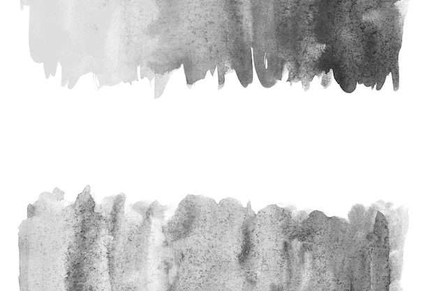 Textura abstrata de fundo aquarela preto e branco pintada à mão