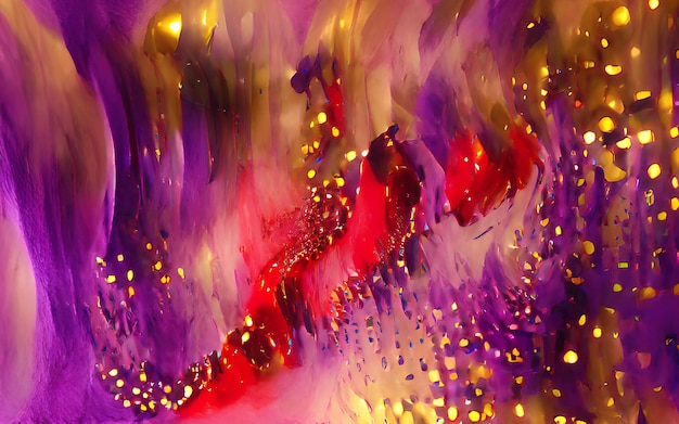 Textura abstrata de fundo vermelho de ouro roxo de ilustração digital