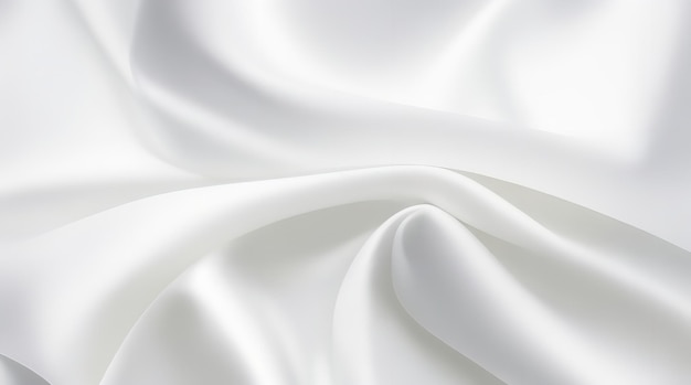 Textura abstrata de onda moderna, suave e luxuosa em branco e cinza claro. Ai generativo.