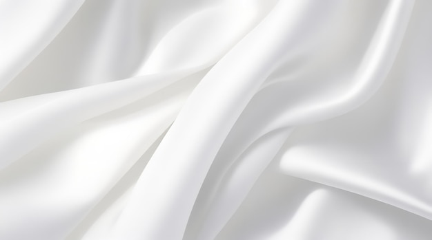 Textura abstrata de onda moderna, suave e luxuosa em branco e cinza claro. Ai generativo.