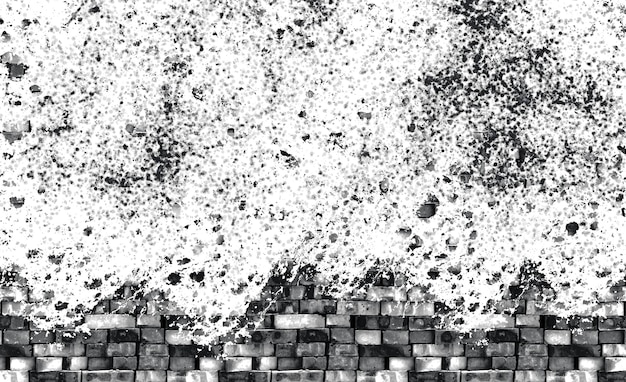 Textura abstrata de partículas monocromáticas Ilustração de sobreposição sobre qualquer projeto para criar vintage sujo