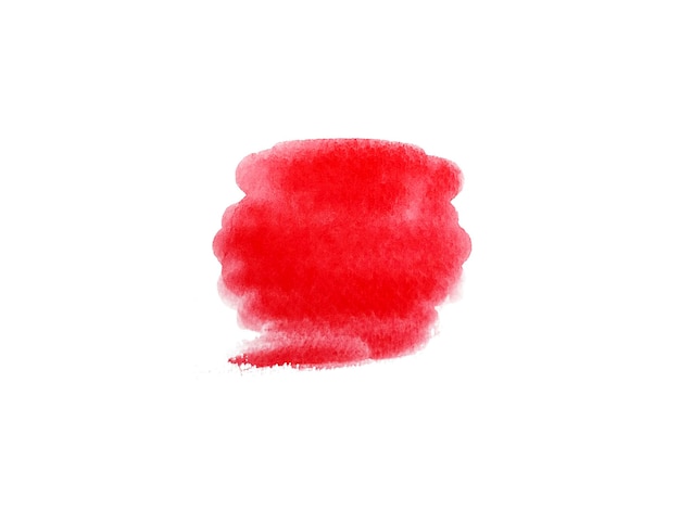 Textura abstrata de pintura à mão em aquarela isolada no fundo branco