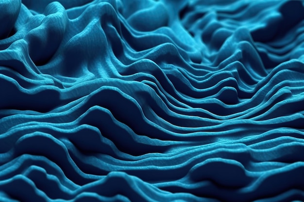 Textura abstrata volumétrica em azul claro ou cor azul com fundo de papel de parede de luzes e sombras