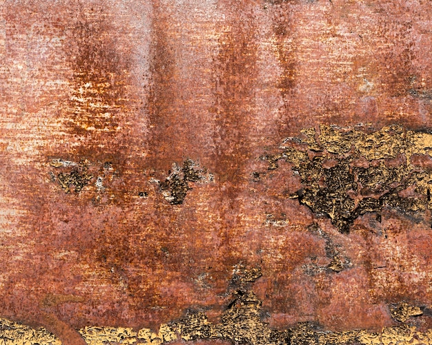 Textura de acero marrón oxidado y rayado