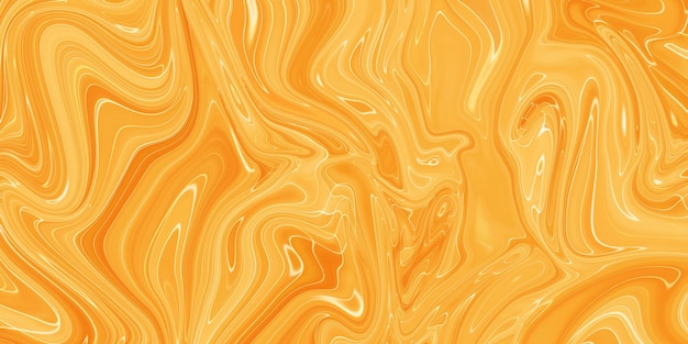 Textura acrílica de fundo de tinta laranja abstrata com padrão de mármore