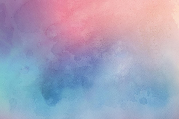 Textura de acuarela brillante y colorida pintada sobre un fondo de papel blanco