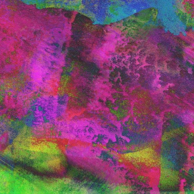 Textura de acuarela perfectamente mezclada en transición de azul oscuro a verde vibrante