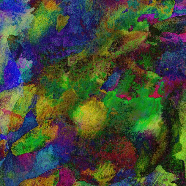 Textura de acuarela perfectamente mezclada en transición de azul oscuro a verde vibrante