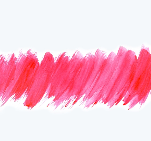 Textura de acuarela de rayas rojas Dibujo y textura de acuarela abstracta pintada y fondo blanco