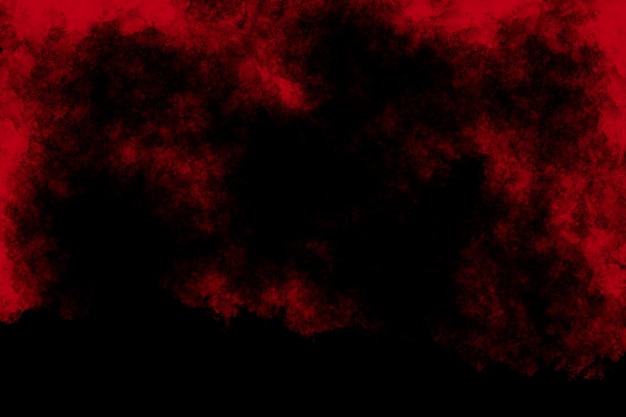 Textura de acuarela rojo oscuro sobre fondo negro
