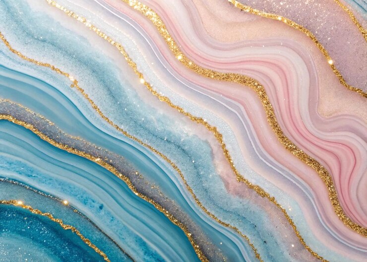 Textura de ágata azul rosado