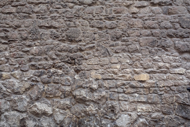 Textura. Albañilería de muros. Edificio histórico de cerca.