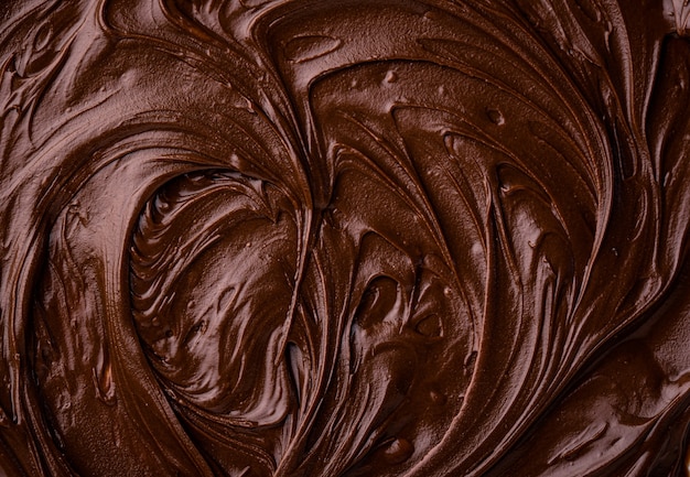 Textura alimentar de chocolate derretido ou para barrar