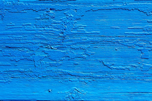 Textura. Antigua muralla pintada de la casa. Cerca de madera vieja. Pintura azul.