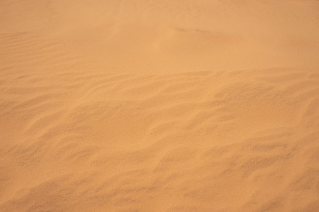 Foto la textura de la arena en el desierto como fondo natural