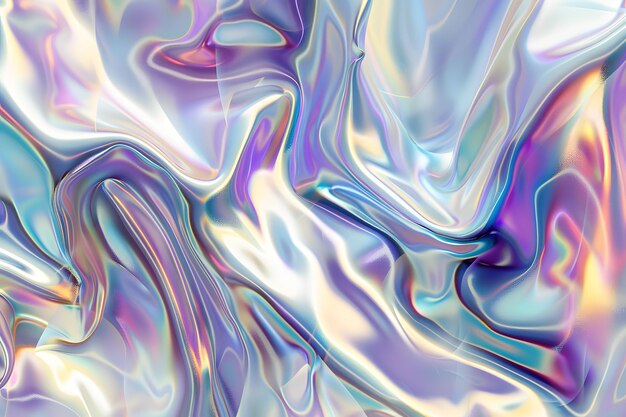 Textura de arte de gradiente fluido iridescente abstracto