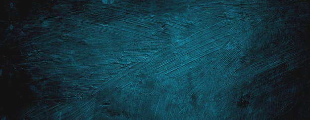 Textura assustadora de parede azul para fundo Cartaz de cimento rachado azul escuro