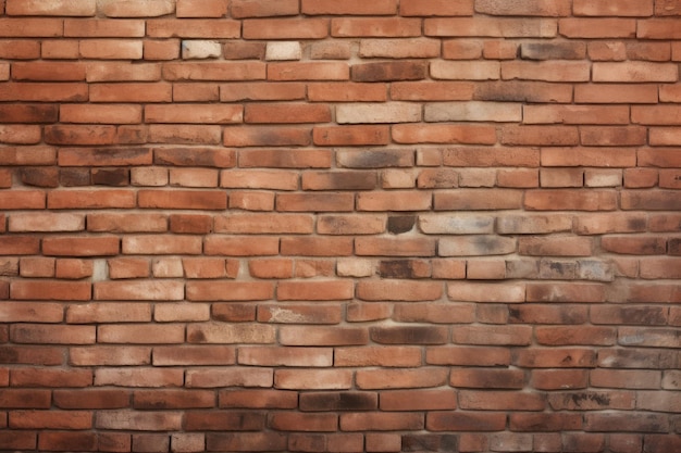 La textura auténtica de la pared de ladrillo es perfecta para proyectos de diseño creados utilizando IA generativa