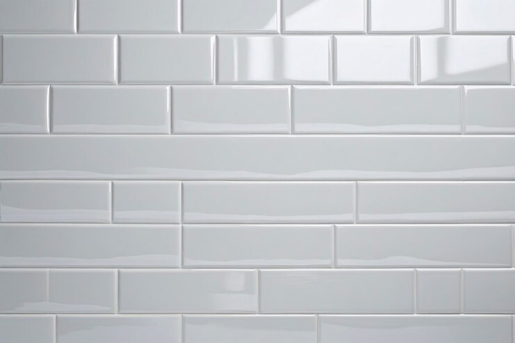 Textura de azulejos de cerámica brillantes con un acabado brillante y reflejos sutiles