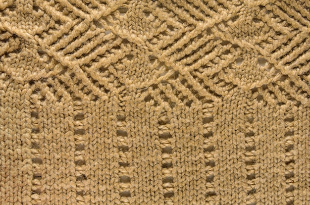 Textura beige de textil de punto