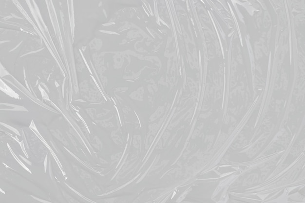 Foto textura de bolsa de plástico blanco arrugado o de polietileno con fondo blanco macro