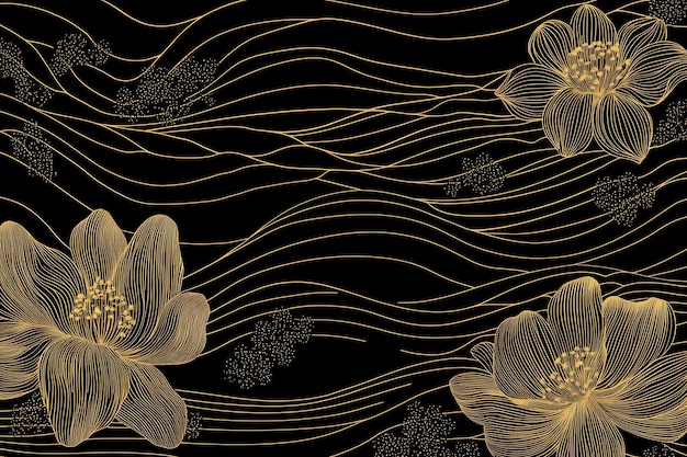 Textura botánica colorida Arte mural en estilo contemporáneo Obras de arte florales pintadas a mano