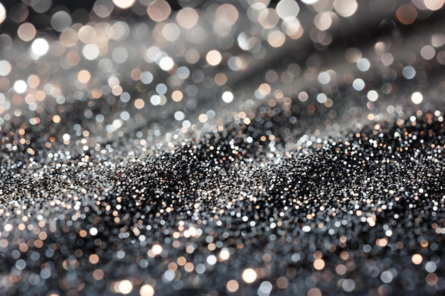 Textura de brillo gris fondo patrón de chispas plateadas brillantes