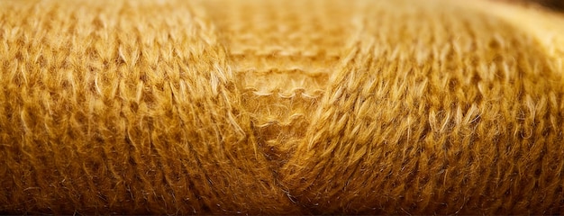 textura de una bufanda de lana bufanda de punto naranja foto de primer plano