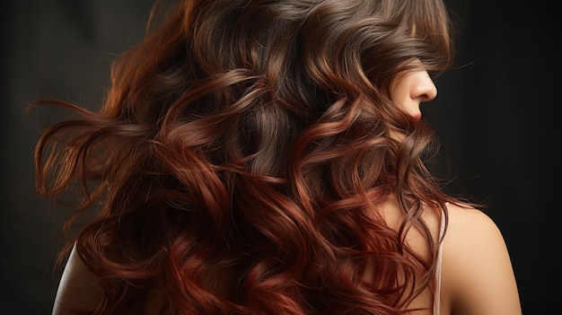 La textura del cabello es brillante y sedosa