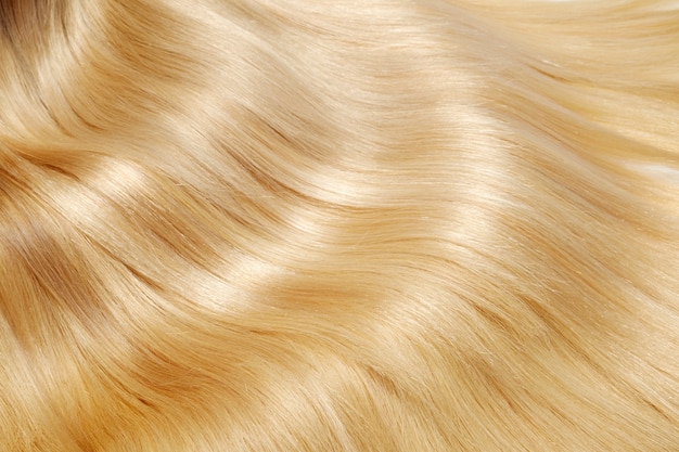 Textura de cabello rubio