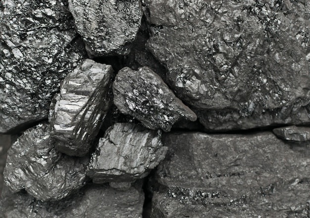 Textura de carbón duro negro natural