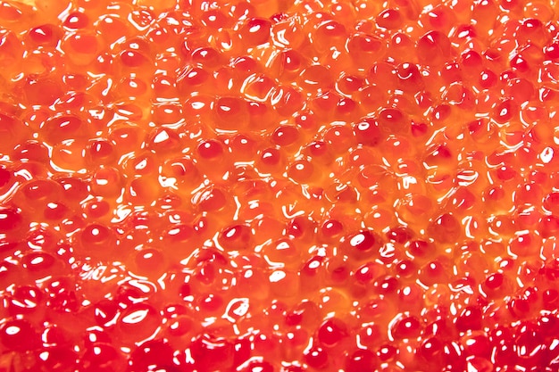 Textura de caviar rojo