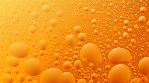 Textura de la cerveza con burbujas bar de cerveza espuma macro vector de fondo una bebida gaseosa IA generativa