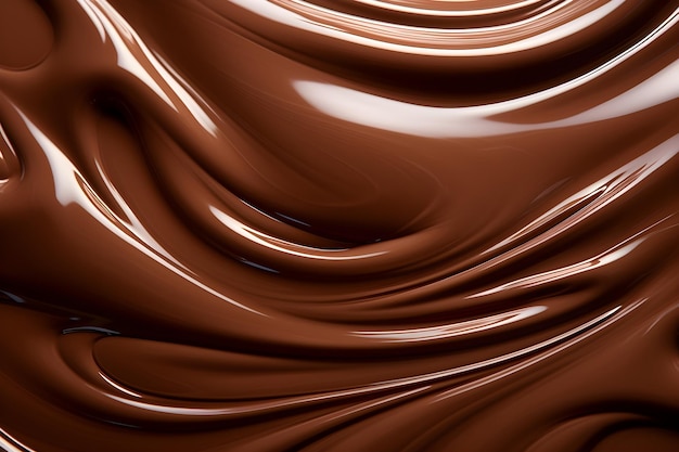 Foto textura de chocolate derretido