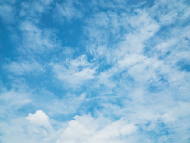 Textura del cielo azul con nubes blancas