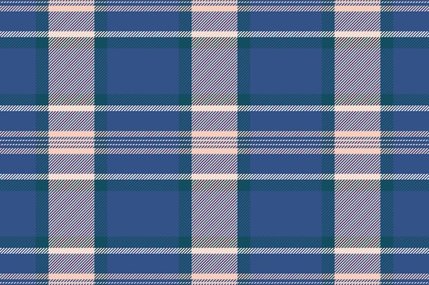 Textura de cinta fondo a cuadros elegante tartan chequeo sin costuras tela de día patrón vectorial textil en colores azules y claros