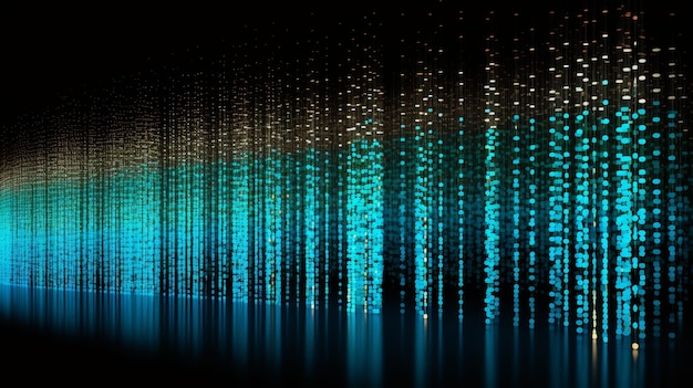 Textura de codificación binaria abstracta para el diseño de fondo de programación de software digital