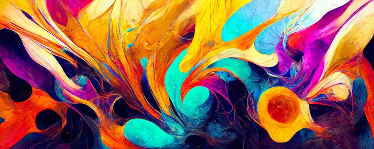 Foto textura de color abstracto patrón futurista moderno fondo colorido salpicaduras de colores brillantes